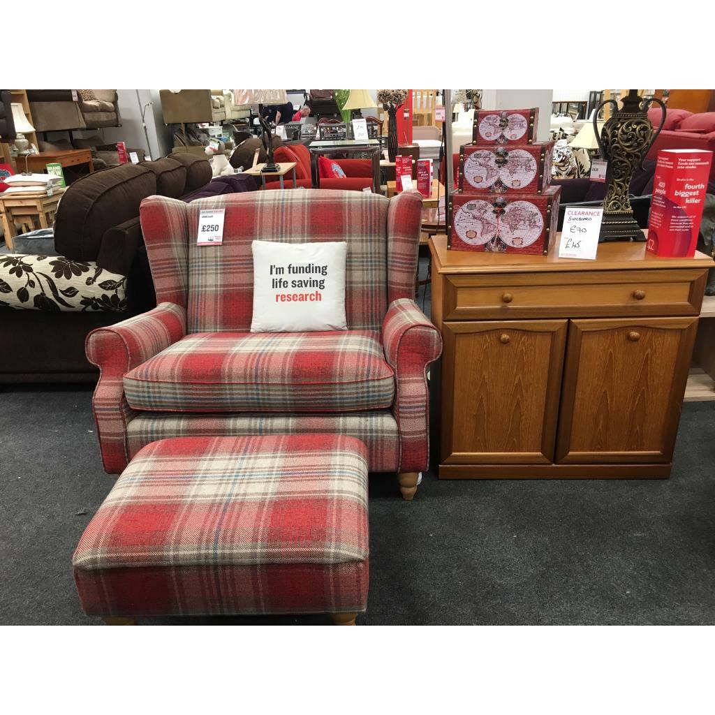 BHF armchair with footstool in Glasgow City Centre, Glasgow Gumtree