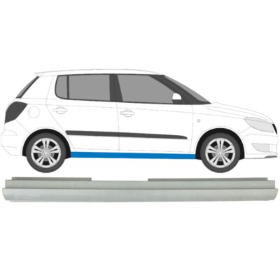 Für Skoda Fabia 2 2007-2015 4/5 Tür Schweller Reparaturblech / Rechts