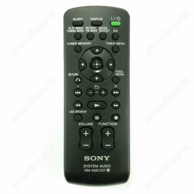 Remote Control RM-AMU137 replace the RM-AMU166 for Sony GTK-X1BT FST-GTK17IP