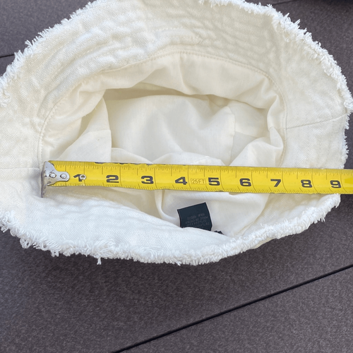 Steve Madden cotton canvas bucket hat white one size