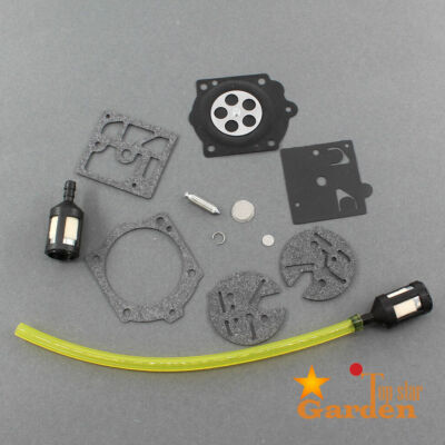 Carburetor Repair Kit For McCulloch Pro Mac 610 650 655 Chainsaw Carb Fuel Line