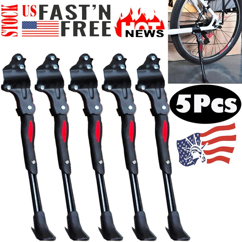 BV Bike Kickstand Rear Adjustable Bicycle Aluminum Side Stand 24-29/" NEW KA70-BK