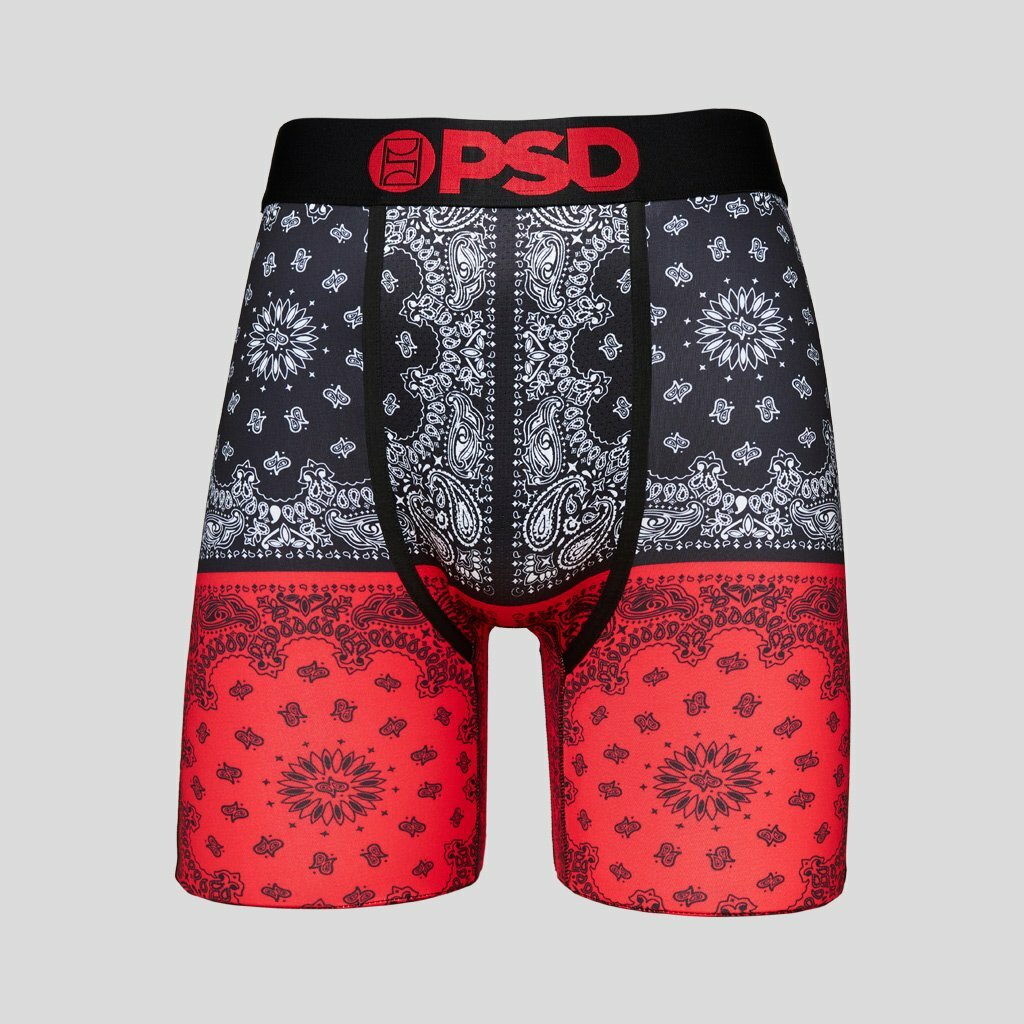 PSD Bandana Split Paisley Print Urban Athletic Boxers Briefs