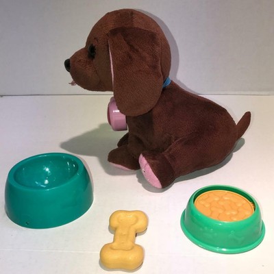 Cabbage Patch Kids CPK Adoptimals Dachshund Dog Interactive-Bone-Water food dish