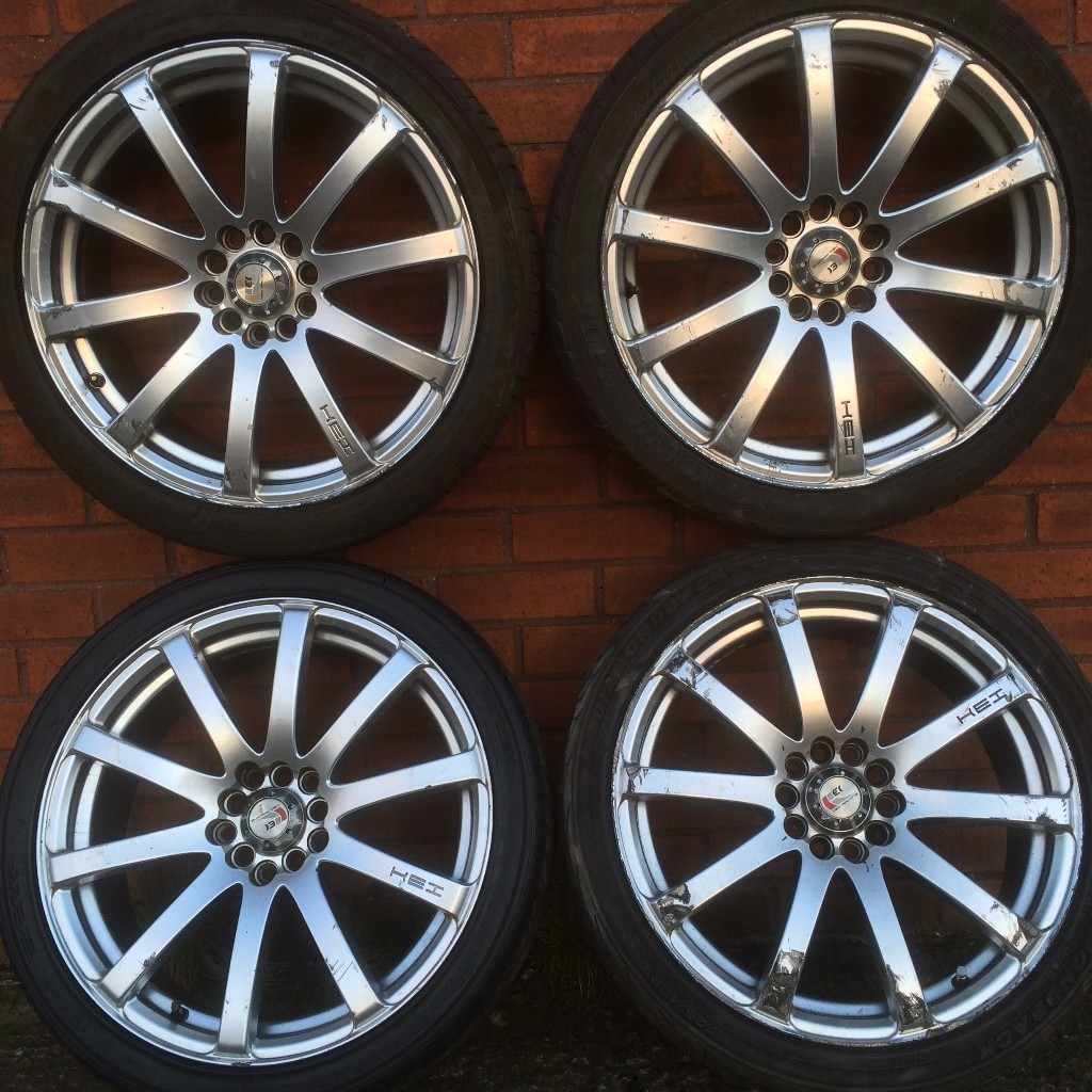18 inch alloy wheels tyres vw golf caddy Audi a3 a4 seat leon skoda