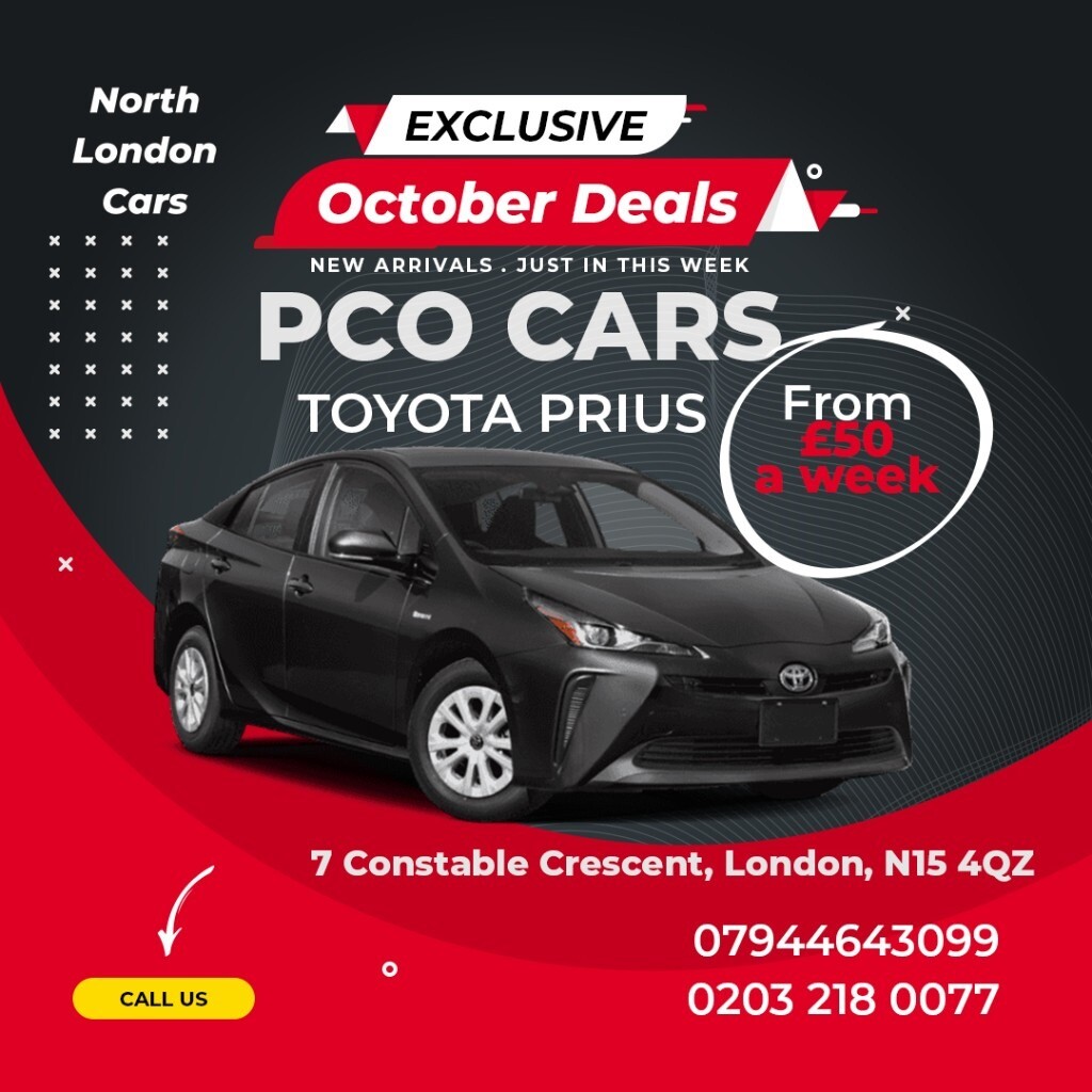**£50 PER WEEK** / PCO Car Rent/ PCO Car Hire / Rent / Uber / Toyota