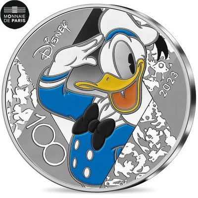 France, 10 Euro, Monnaie de Paris, Disney - 100th Birthday - Colorized, 2023