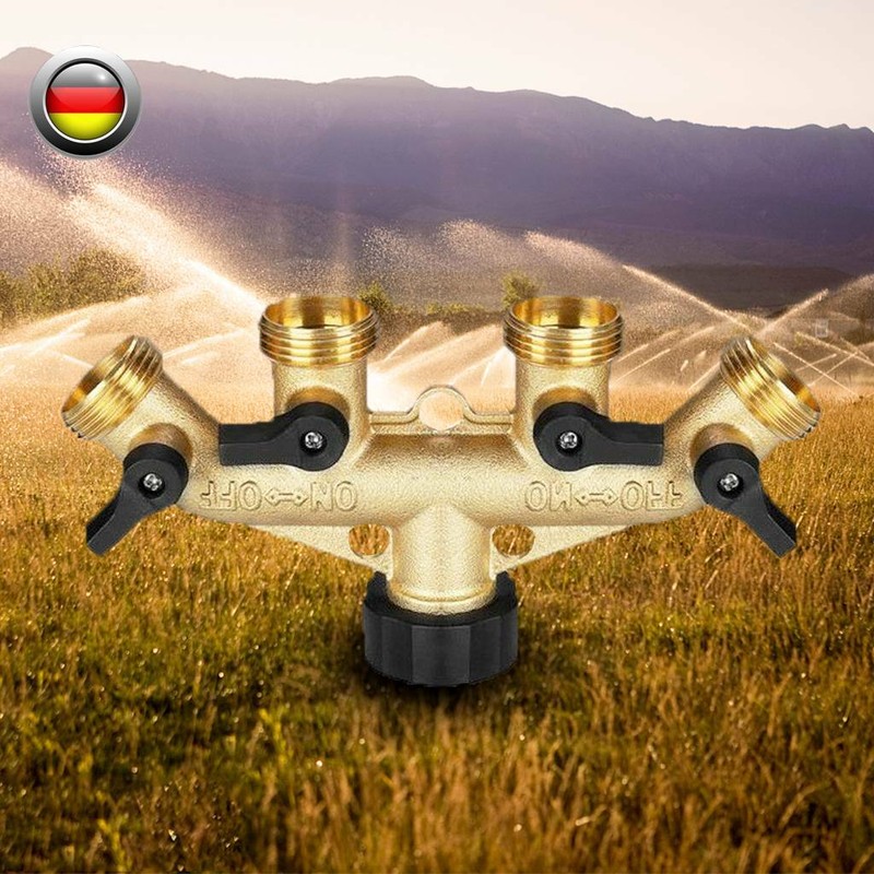 4Wege Wasserverteiler Gartenschlauch Gardena 34