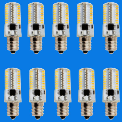 10pcs E12 Candelabra C7 LED Light Bulb 64 3014 SMD Fit PQ1500S 120V Warm White H