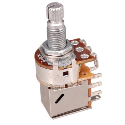 2pcs Push / Pull Guitar Potentiometer B100K Linear Pot with Long Shaft 18mm