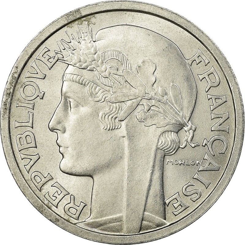 [#735968] Monnaie, France, Morlon, 2 Francs, 1959, Paris, Spl, Aluminium, Gadour