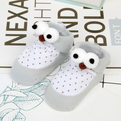 Baby Boy Girl Socks Cute Cartoon Eyes Soft Floor Toddler