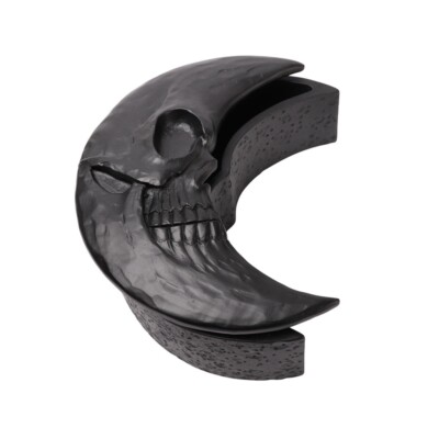 Alchemy Gothic V104B Skull Moon Box Matte Black Trinket Vault Jewelry Vanity 8 