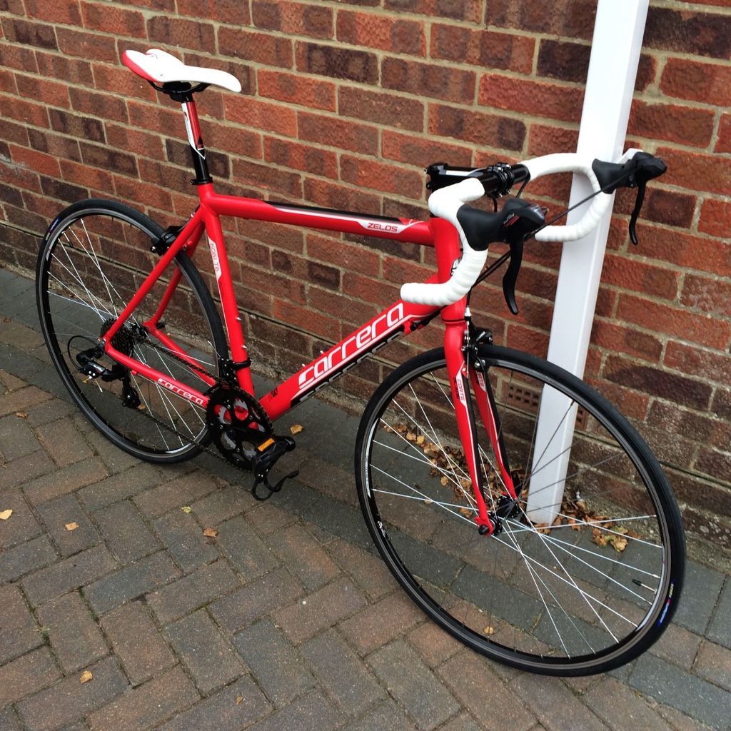 New Carrera Zelos Gents Road Bike 21" 54cm M/L 16 Speed d lock and