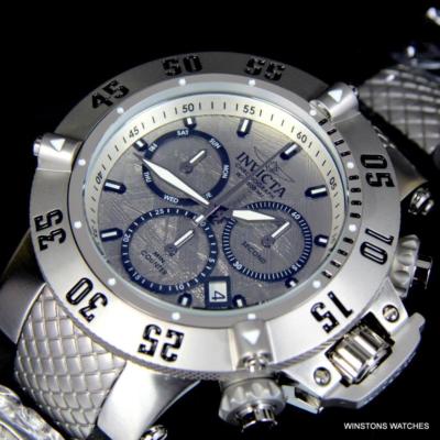 INVICTA INVICTA SUBAQUA NOMA III METEORITE SWISS MVT CHRONOGRAPH BLACK 50MM WATCH