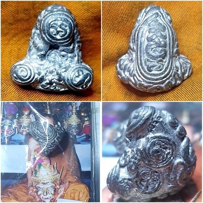 thai Amulet Phra Pidta Na Torrahod LP Kalong Klew Kaew Lead Metal Khmer Thousand