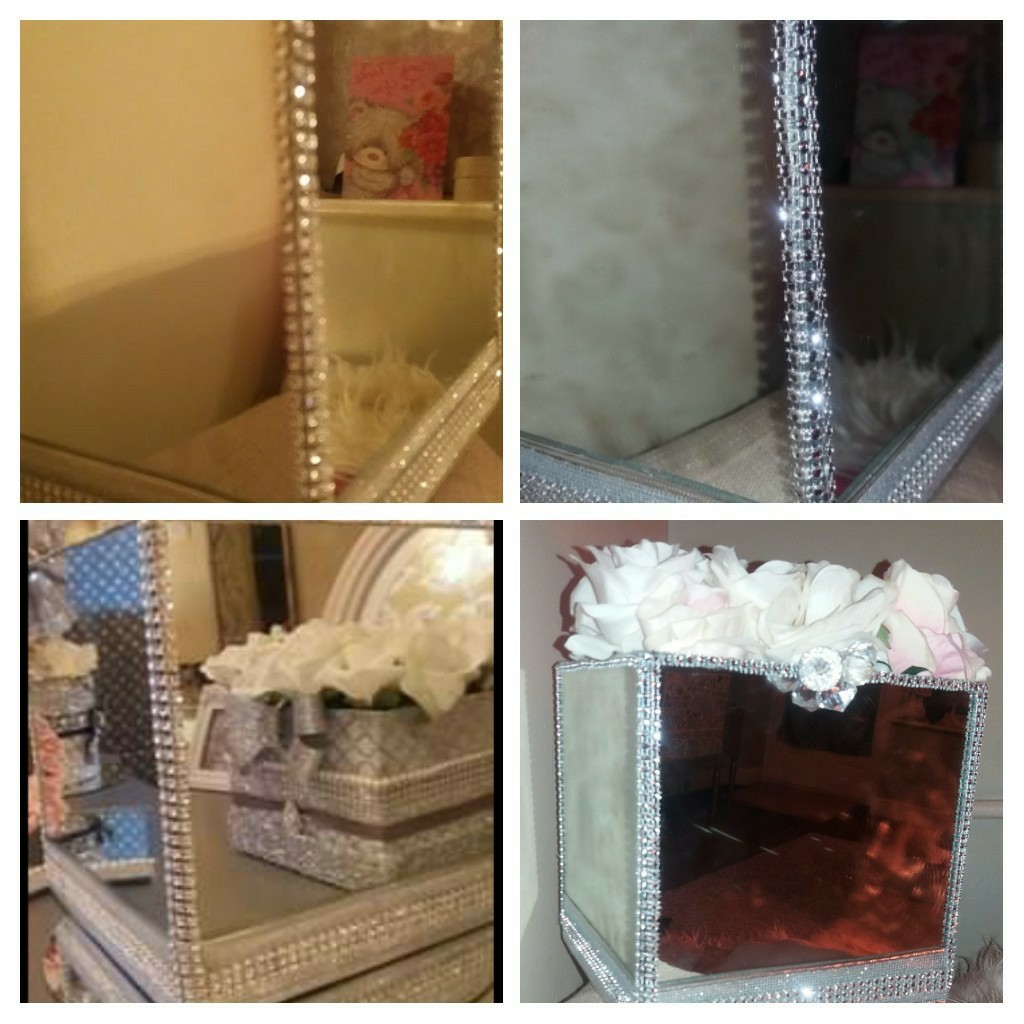 Mirror Cube Box Vase Extra Large 21cm Square In Hednesford