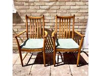 2 x Ercol Windsor Penn Carver Dining Chairs
