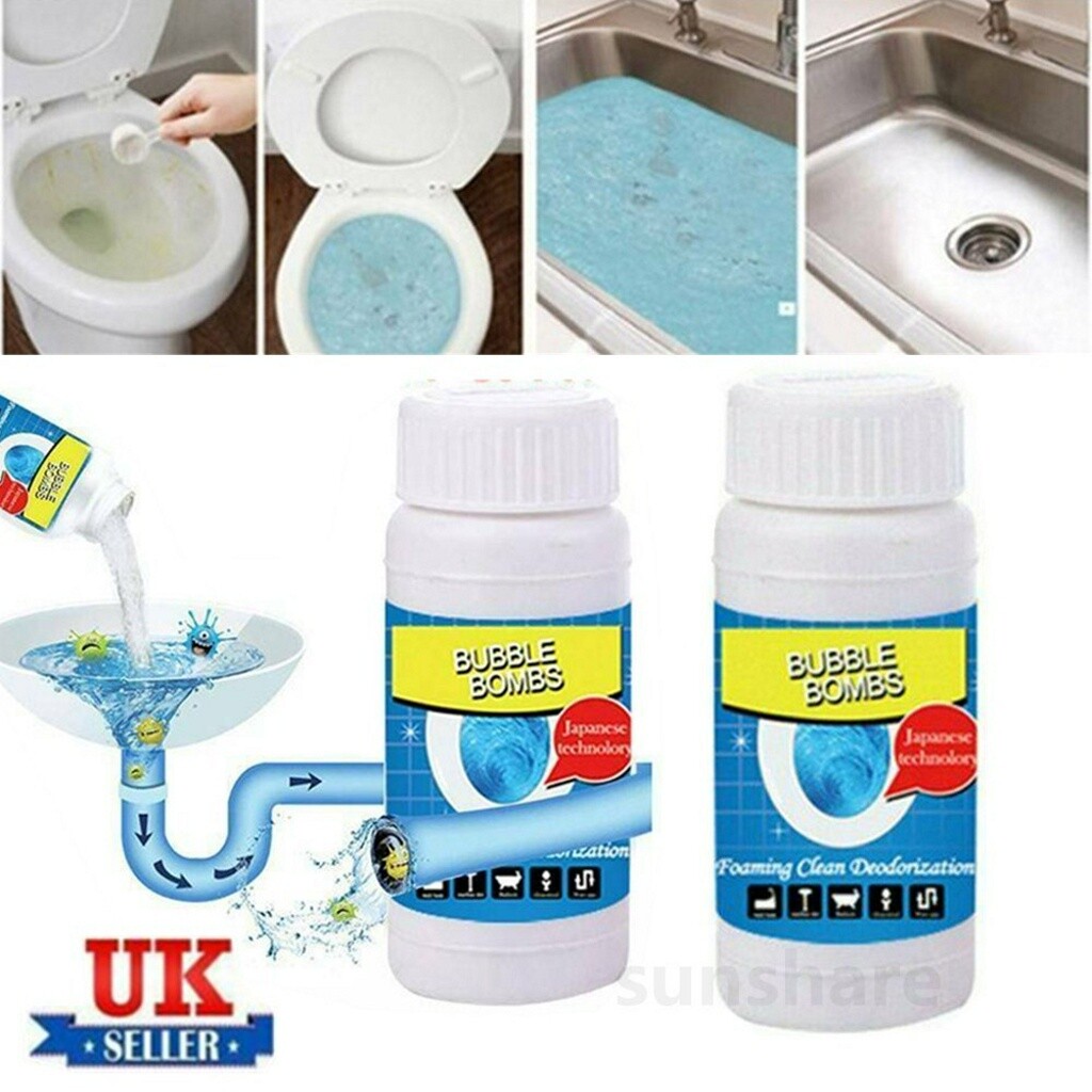 Toilet Fast Foaming Cleaner Magic Bubble Bombs Original Sink & Drain