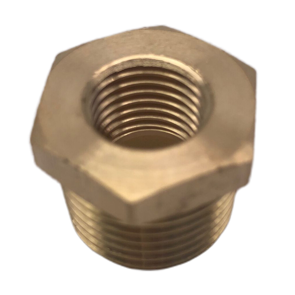 1/2" NPT Male X 1/4" NPT Female PIPE THREAD BRASS REDUCING BUSHINGS eBay
