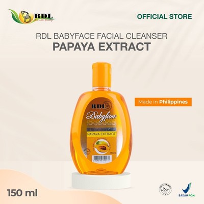 RDL Facial Cleanser Papaya Extract - Pembersih Wajah Mencerahkan Face Wash Sabun