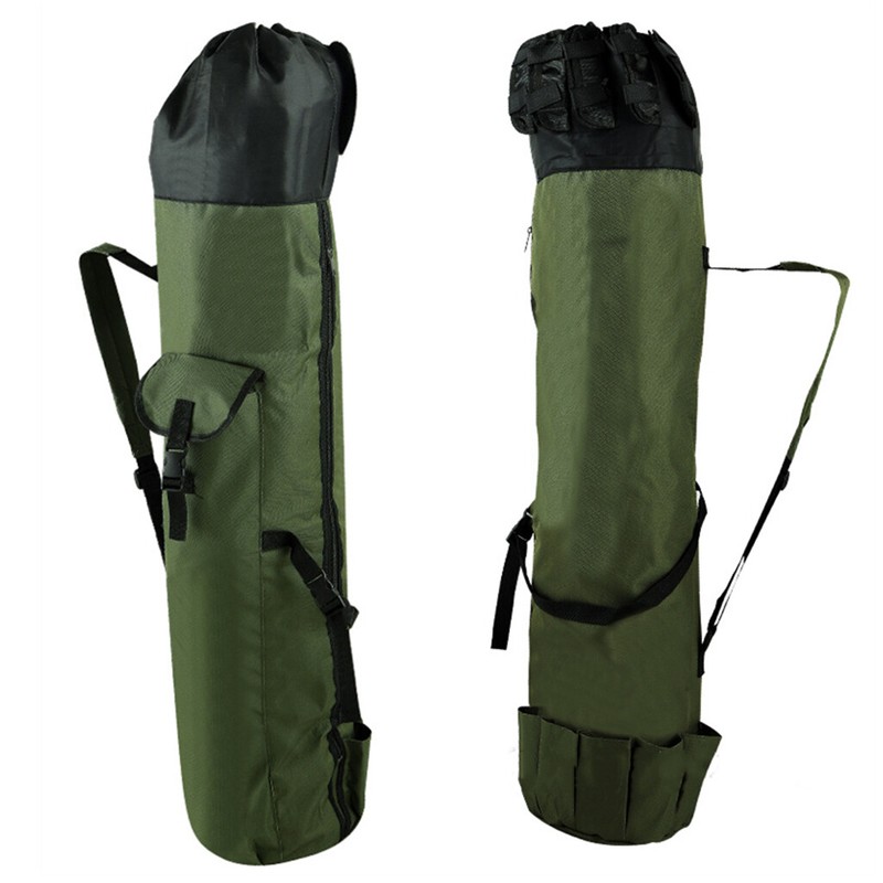 Fishing Rod Case Portable Fishing Pole Storage Bag Reel Tackle 5 Poles Carrier