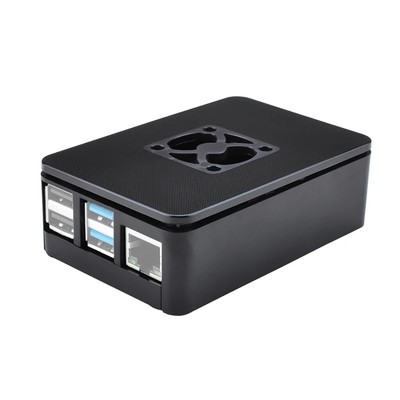 XT-XINTE for Raspberry Pi 4 B Case with Cooling Fan Vents Plastic Protective