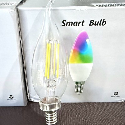 Smart LED Light Bulbs Color Changing Dimmable Alexa Compatible Wi-Fi