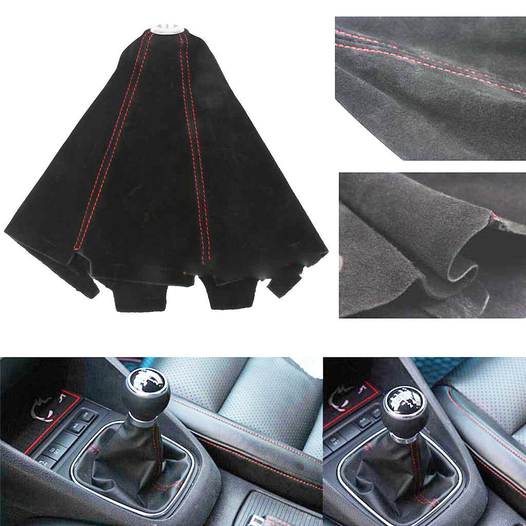 Cuffia Leva Cambio Universale Simpelle Con Cuciture Rosso Antipolvere