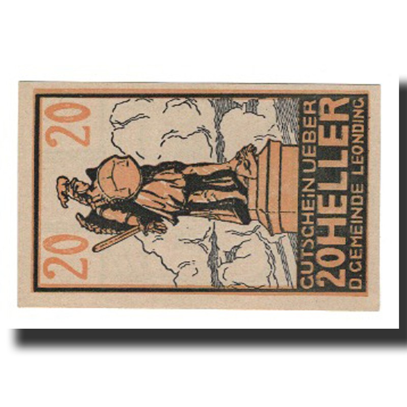 [#663973] Billet, Autriche, Leonding, 20 Heller, Texte 1, Sup, Mehl:Fs 513i