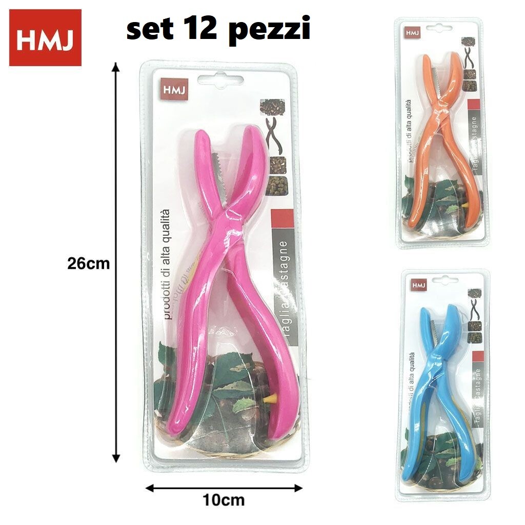 Set 12 Pezzi Taglia Castagne Castagna Marroni Caldarroste Plastica hmj