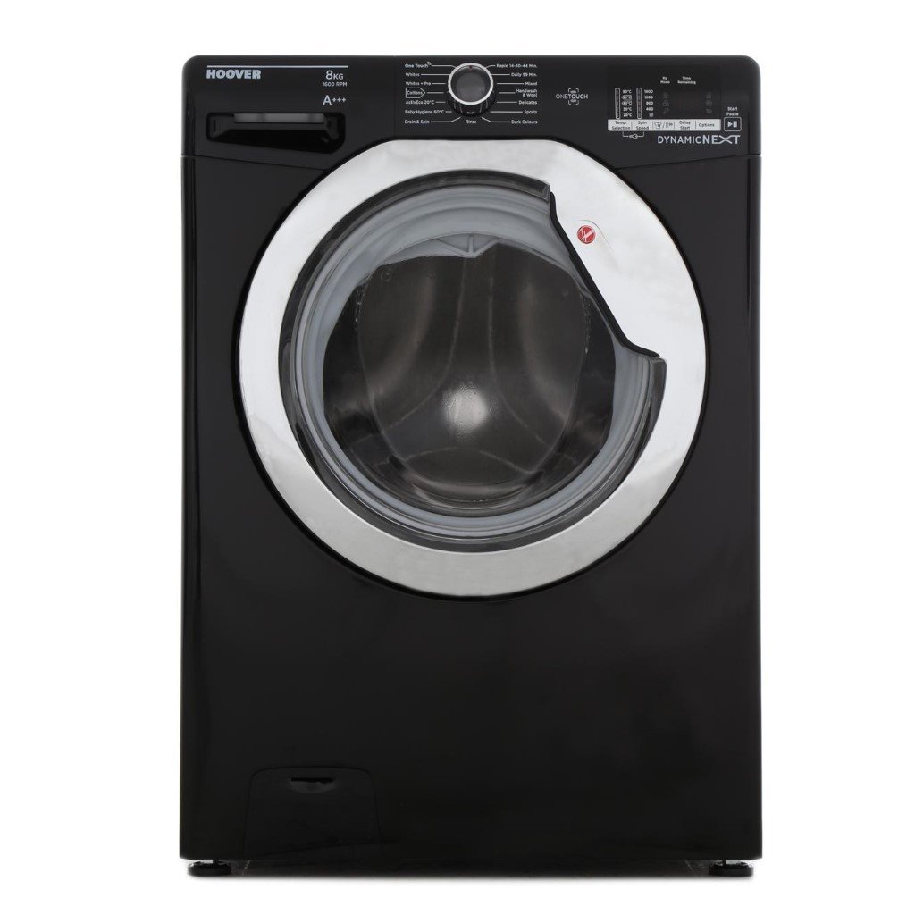 NEW BLACK 8KG 1600 SPIN WASHING MACHINE 1 YEAR MANUFACTURERS & 10