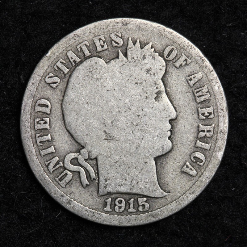 1915 Silver Barber Dime GOOD FREE SHIPPING | eBay