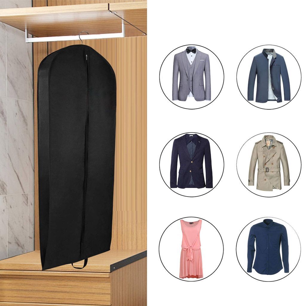 1-3pc Travel Garment Bag Suit Cover Dress Storage Foldable C