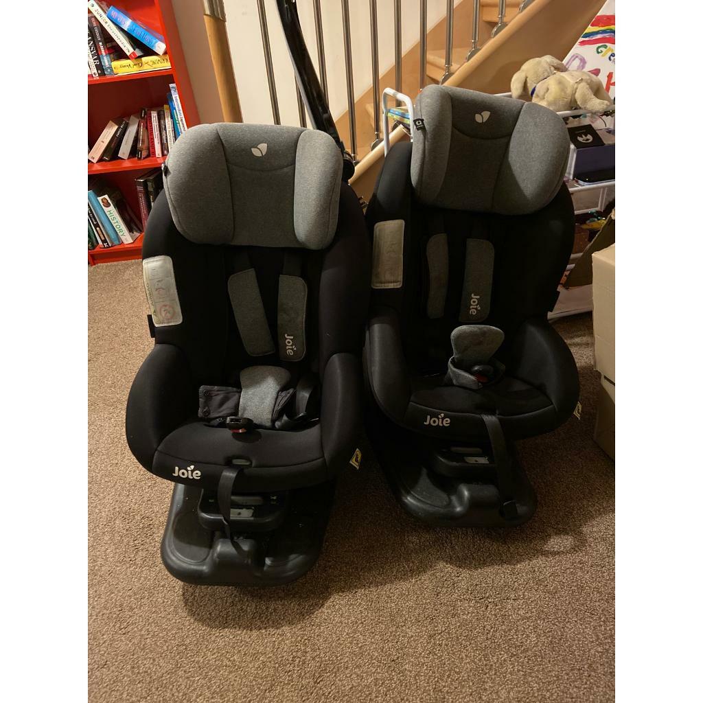 2x Joie Every Stage Car seats with base in South Queensferry