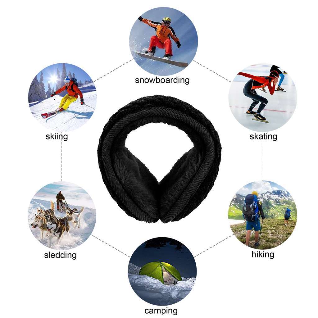 Men Women Ear Muffs Winter Ear warmers Fleece Earwarmer Behind the Head Band US