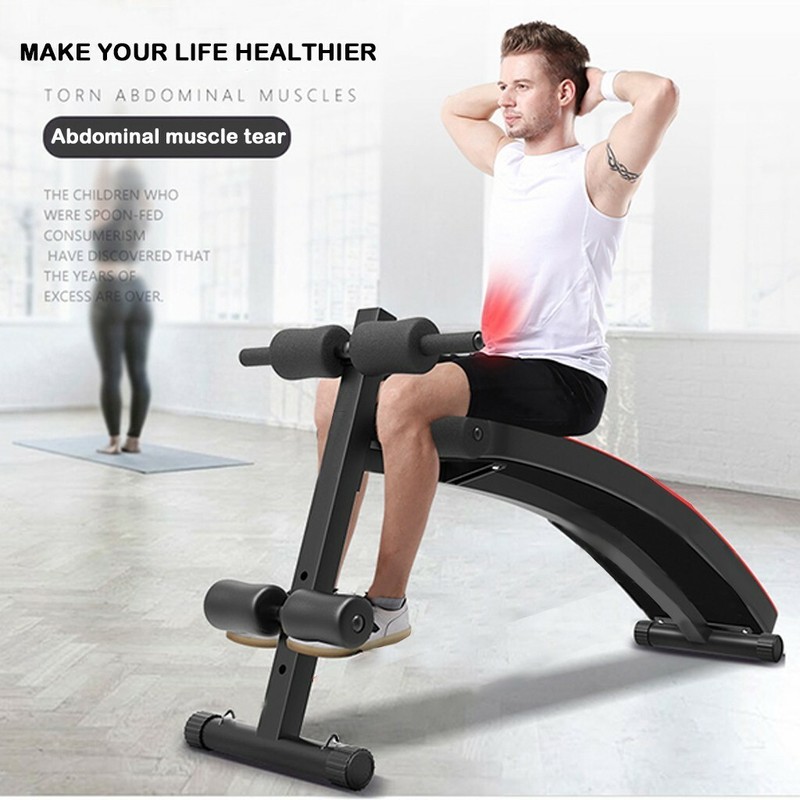 Adjustable Decline Sit up Bench Crunch Board Durable Fitness Home Gym