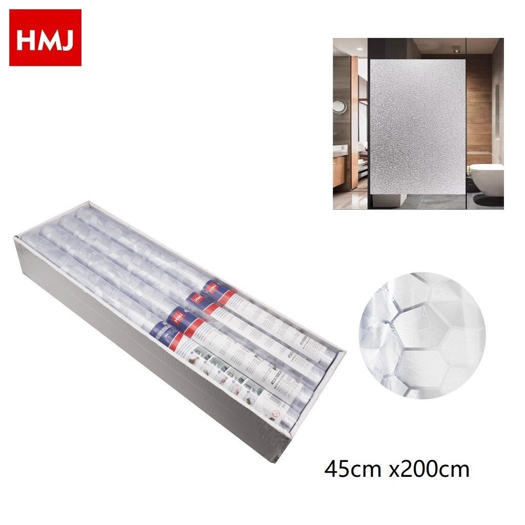 Set 8 Rotolo Pellicola Finestre Decorativa 2D 45x200cm Adesiva Vetro 21956 hmj