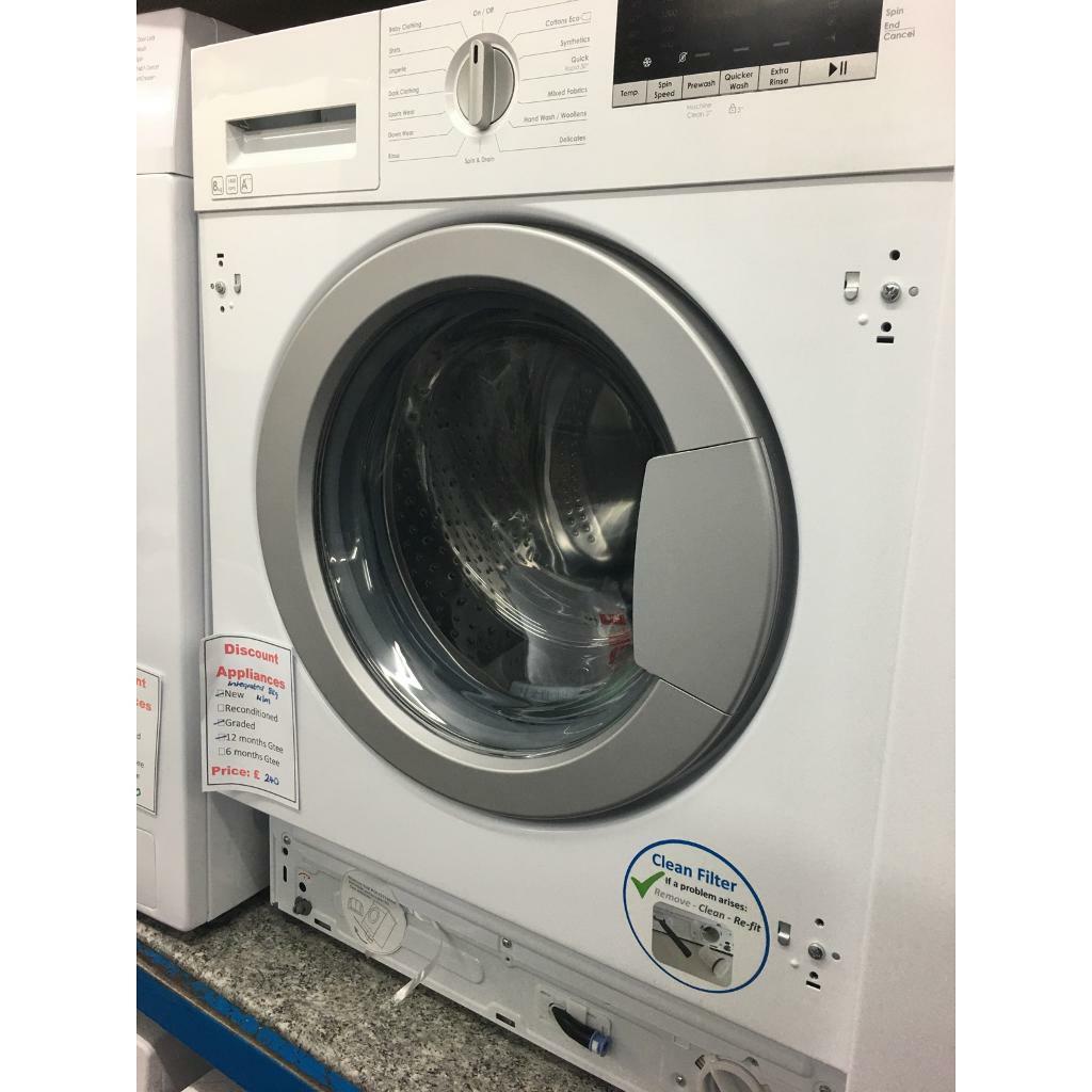 Lamona 8kg integrated washing machine new 12 month gtee in Smithdown