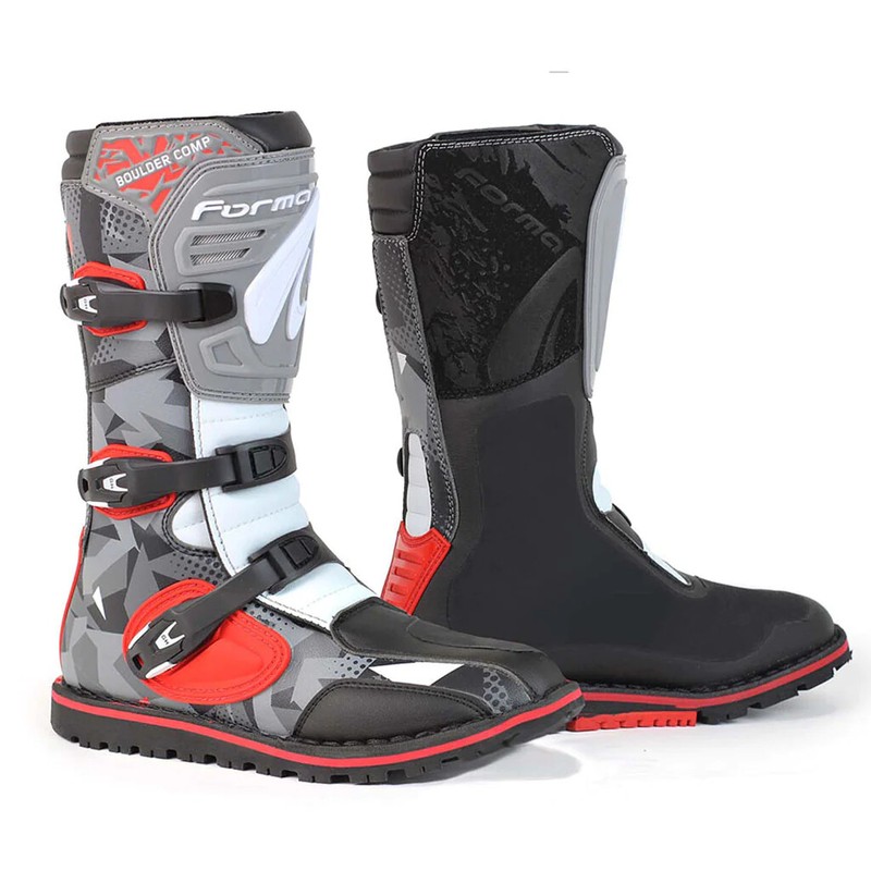 motorcycle boots | Forma Boulder COMP trials competition riding balance