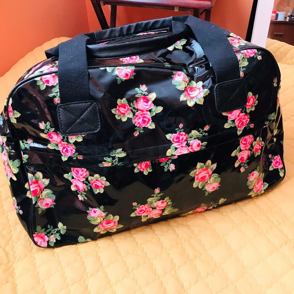 floral luggage bag