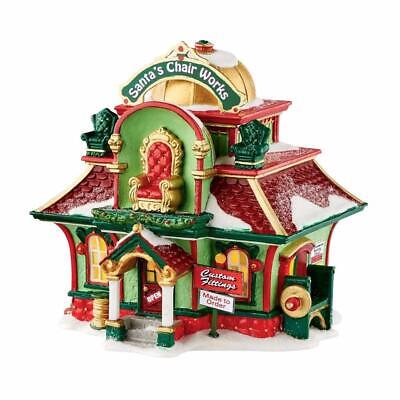 Dept 56 North Pole Village SANTA'S CHAIR WORKS #4050967 NRFB a personal touch *