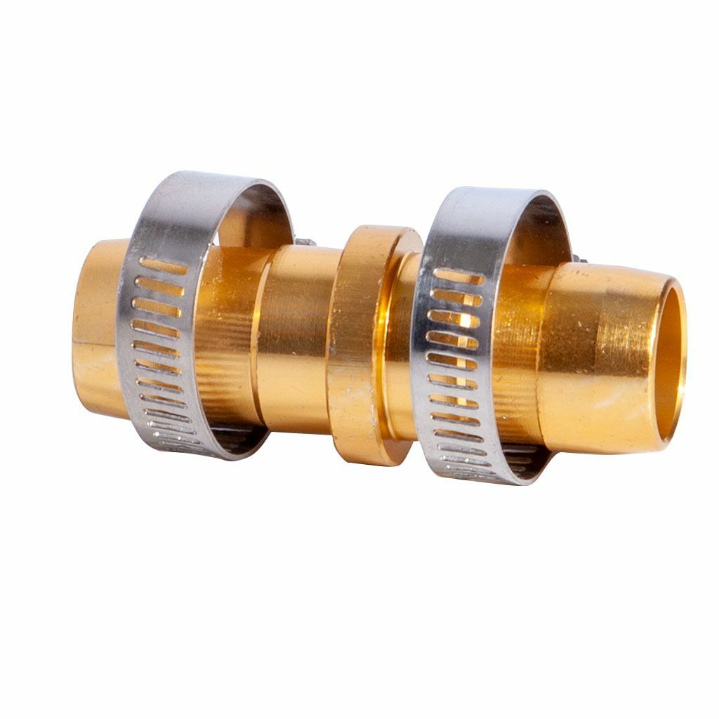 Lots 5/8" 3/4" Garden Hose Repair Mender Coupler Connector with Stainless Clamp