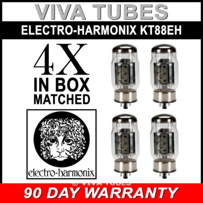 Brand New In Box Current MatchedQuad (4) Electro-Harmonix KT88 Vacuum Tubes