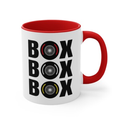 Box Box Coffee Mug, Formula 1 Gift Coffee Cup, Racing Gift, Gift For F1