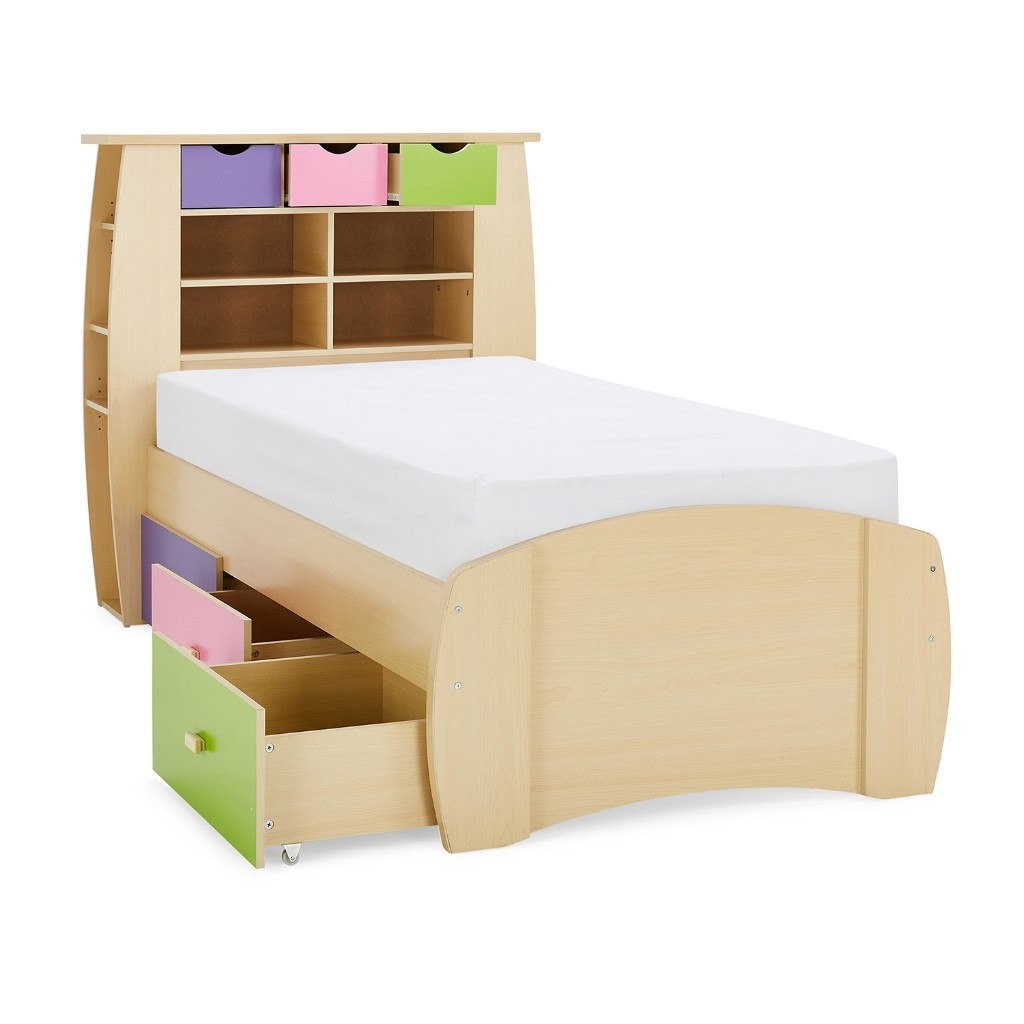 Sydney single bed with bedstead, shelves and 3 drawers in Falkirk