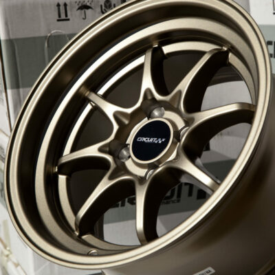 (1) CIRCUIT PERFORMANCE CP40 15X8 4X100 +25 FLAT BRONZE WHEEL FITS CIVIC INTEGRA