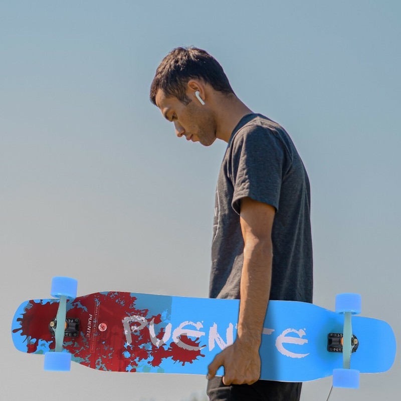 46 Inch Pro Skateboard Complete Longboard Skateboard Heavy Duty for Adult Teen