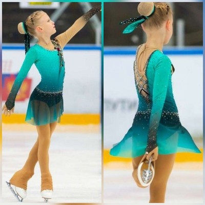  Ice skating dress Figure skating dress Skating dress dance dress