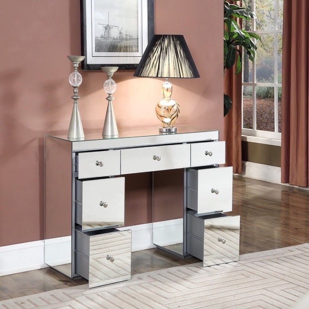 Brand New 7 Drawer Mirrored Dressing Table Dresser In Hunslet